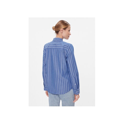Tommy Hilfiger Koszula Baseball Stripe Regular Shirt WW0WW41155 Niebieski Tommy Hilfiger 36 MODIVO