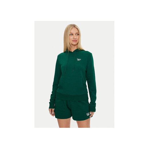 Reebok Bluza Franch Terry Hoodie 100075857 Zielony Regular Fit ze sklepu MODIVO w kategorii Bluzy damskie - zdjęcie 177168060