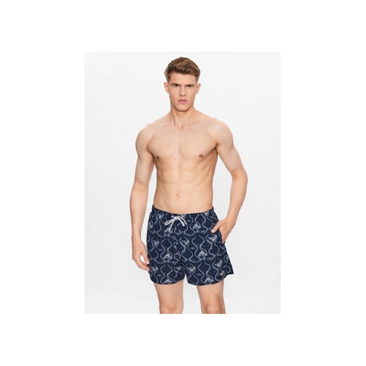 Emporio Armani Underwear Szorty kąpielowe 211740 3R444 18736 Granatowy Regular 48 MODIVO