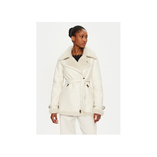 Aeronautica Militare Kurtka z imitacji skóry 242AB2964DCT3414 Biały Regular Fit Aeronautica Militare 40 MODIVO