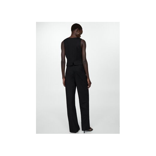 Mango Spodnie materiałowe Peach 77070361 Czarny Straight Fit Mango L MODIVO