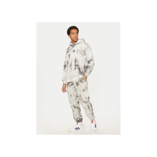 adidas Spodnie dresowe ALL SZN Fleece Washed IX1259 Szary Regular Fit L MODIVO