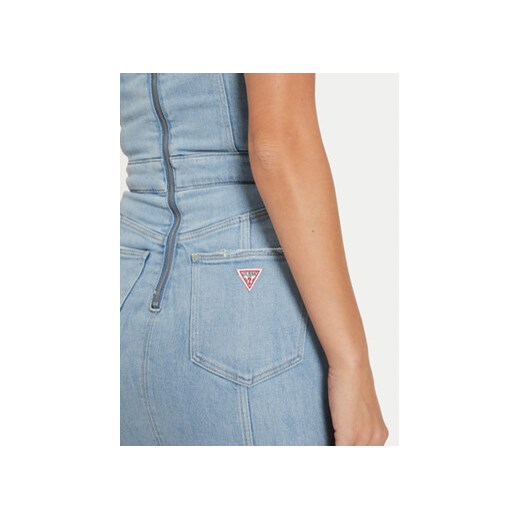 Guess Sukienka jeansowa Lidia W4YK02 D5DX2 Niebieski Slim Fit Guess XXL MODIVO
