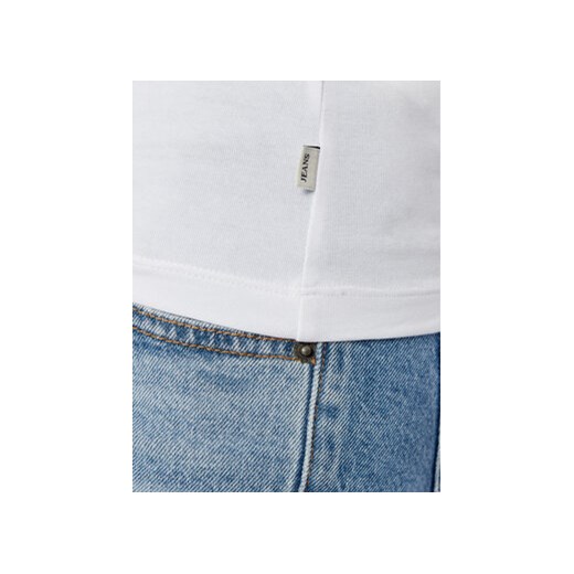 Guess Jeans Bluzka W4YI21 J1314 Biały Slim Fit XL MODIVO