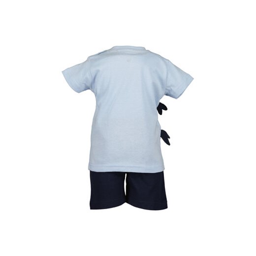 Blue Seven Komplet 2 t-shirtów i spodenek 939018 X Niebieski Regular Fit 68 MODIVO