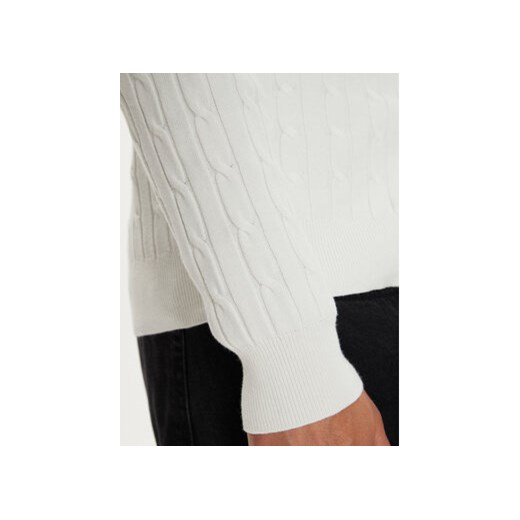 Gant Kardigan 4800103 Biały Slim Fit Gant M MODIVO