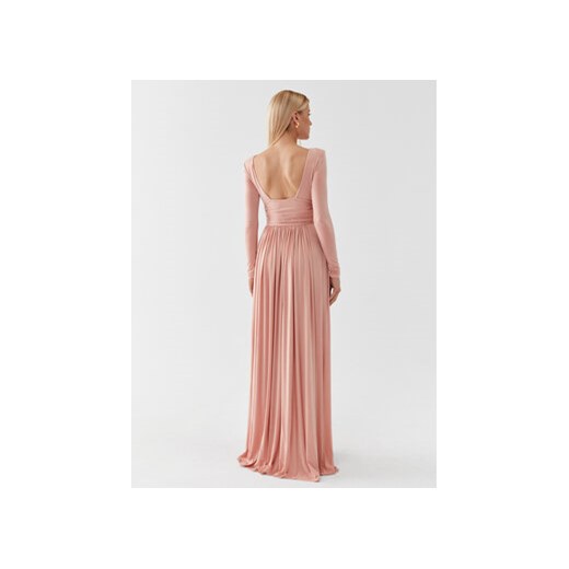 Elisabetta Franchi Sukienka wieczorowa AB-399-36E2-V800 Różowy Regular Fit Elisabetta Franchi 42 MODIVO