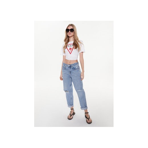 Guess T-Shirt Logo E02I01 JA914 Biały Boxy Fit Guess XL MODIVO