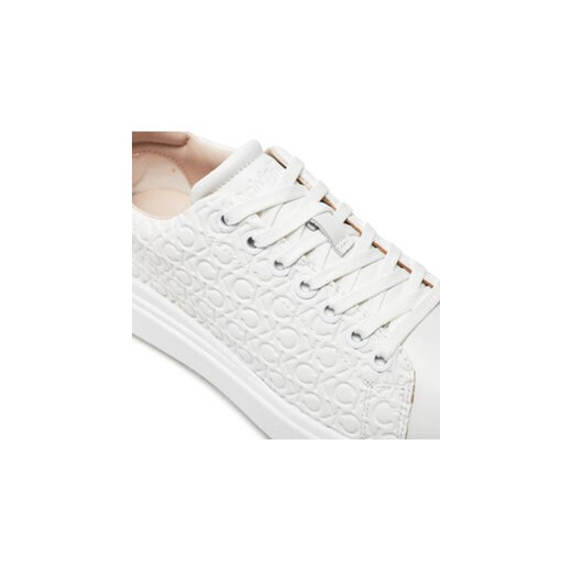 Calvin Klein Sneakersy Cupsole Lace Up Saff Mono HW0HW02103 Biały Calvin Klein 36 MODIVO