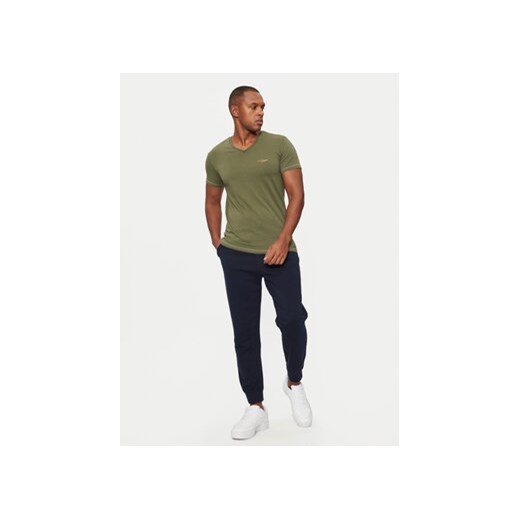 Aeronautica Militare T-Shirt AM1UTI004 Zielony Slim Fit Aeronautica Militare XL MODIVO