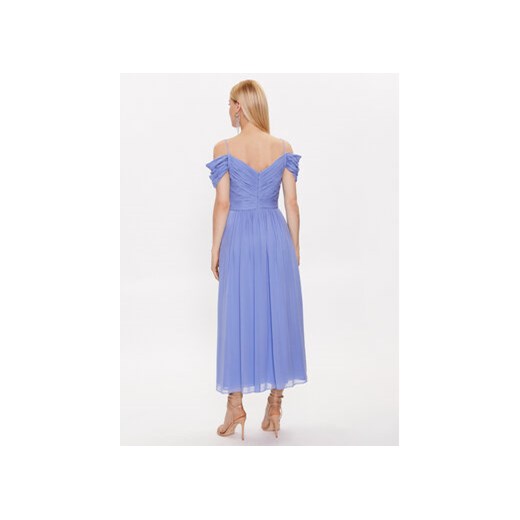 Luisa Spagnoli Sukienka koktajlowa Palagio 539672 Niebieski Regular Fit Luisa Spagnoli 48 MODIVO