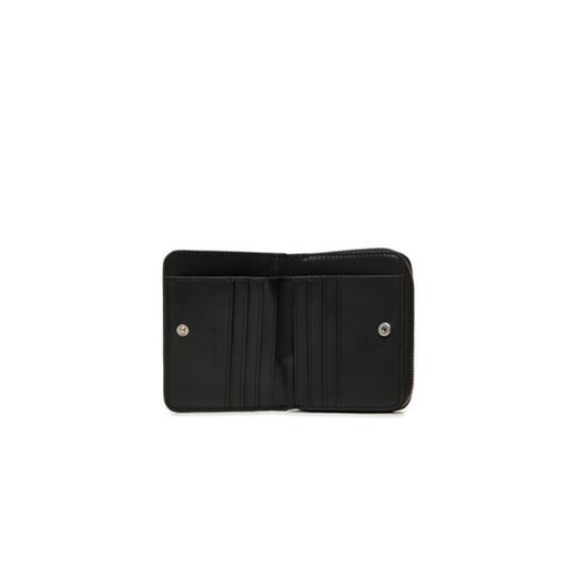 Calvin Klein Mały Portfel Damski Ck Must Md Zip Around_Caviar K60K612831 Czarny Calvin Klein uniwersalny MODIVO