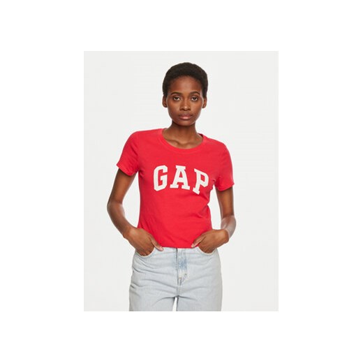 Gap T-Shirt 417797-01 Czerwony Regular Fit ze sklepu MODIVO w kategorii Bluzki damskie - zdjęcie 177199204