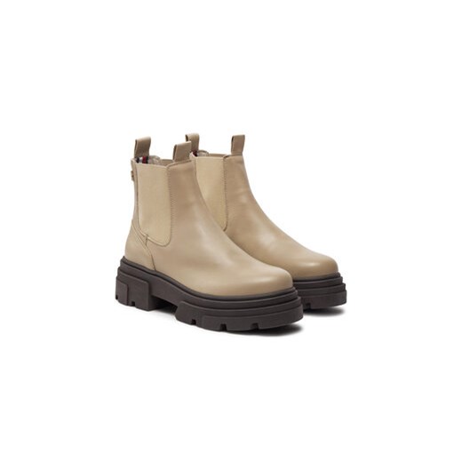 Tommy Hilfiger Sztyblety Combat FW0FW08089 Beżowy Tommy Hilfiger 37 MODIVO