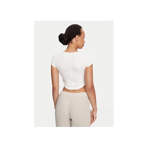 Converse Top W Wordmark Corset Top 10026506-A02 Écru Slim Fit Converse L MODIVO