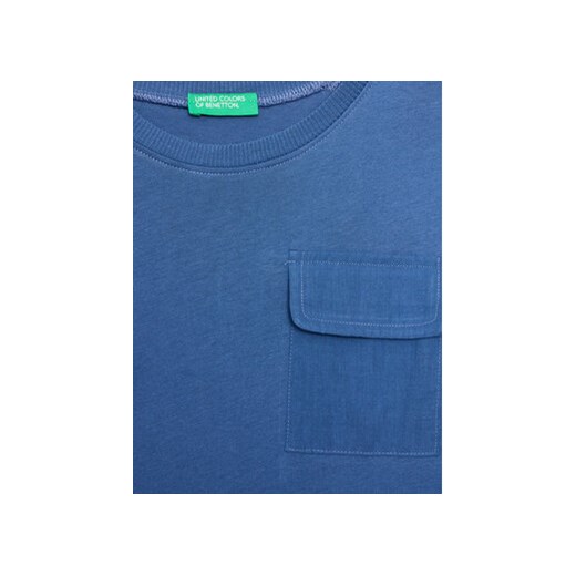United Colors Of Benetton T-Shirt 3096G1097 Niebieski Regular Fit United Colors Of Benetton 110 MODIVO
