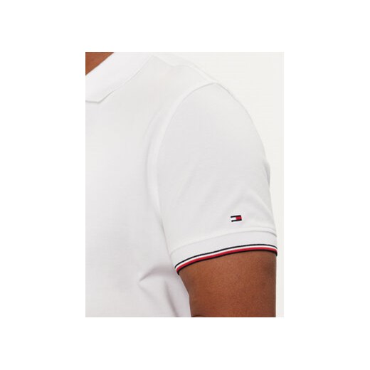 Tommy Hilfiger Polo Logo MW0MW34841 Biały Regular Fit Tommy Hilfiger L MODIVO