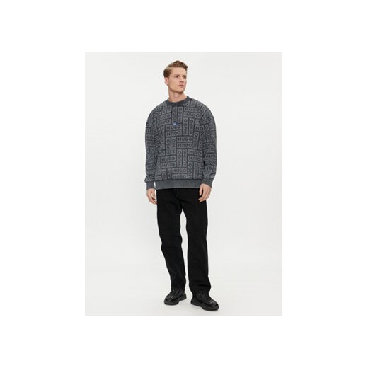 Hugo Bluza Nenry 50510545 Szary Relaxed Fit S MODIVO