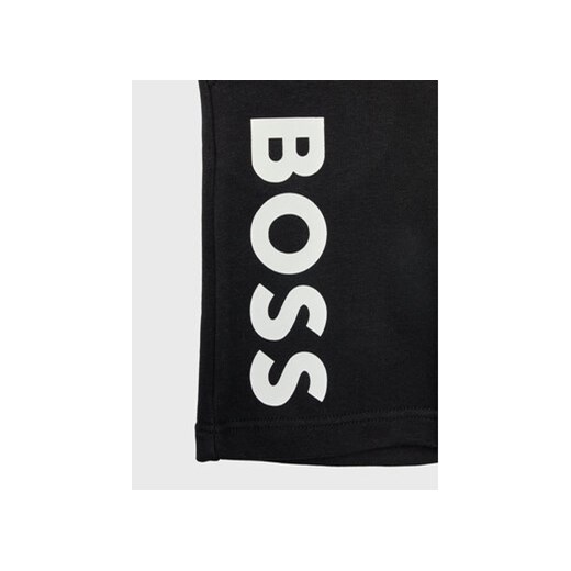 Boss Szorty sportowe J24826 S Czarny Regular Fit 6Y MODIVO