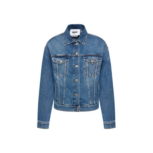 MSGM Kurtka jeansowa 3041MDH41LX 217283 Niebieski Regular Fit 40 MODIVO