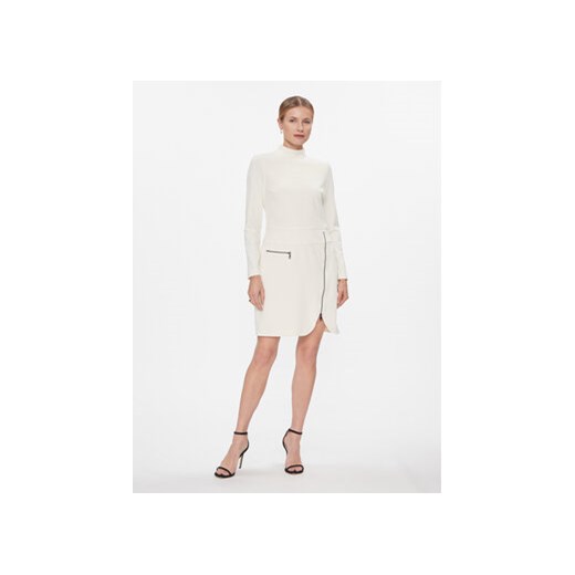 DKNY Sukienka koktajlowa DD3J1430 Écru Regular Fit 42 MODIVO