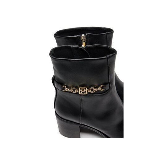 Tommy Hilfiger Botki FW0FW08183 Czarny Tommy Hilfiger 37 MODIVO