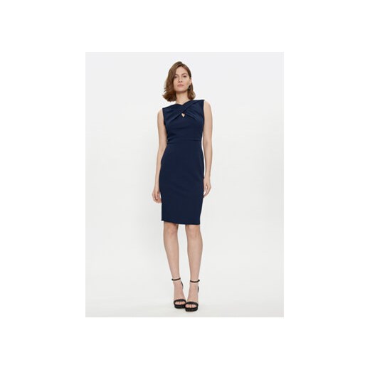 Rinascimento Sukienka koktajlowa CFC0118081003 Granatowy Slim Fit Rinascimento XS MODIVO