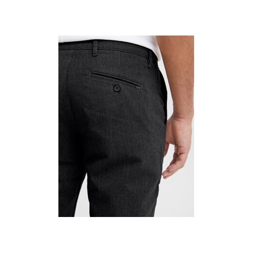 Solid Szorty materiałowe 21200394 Czarny Regular Fit Solid XL MODIVO