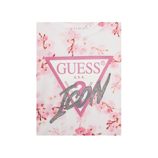 Guess T-Shirt J4RI06 K6YW3 Różowy Boxy Fit Guess 14Y MODIVO