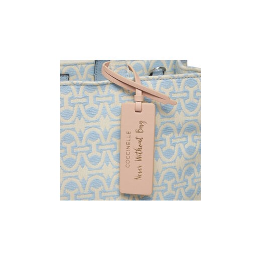 Coccinelle Torebka Never Without Bag Monogram E1 MBD 18 02 01 Błękitny Coccinelle uniwersalny MODIVO