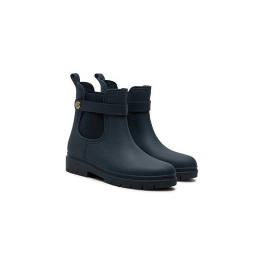 Tommy Hilfiger Kalosze Th Stud Rubberised Rainboot FW0FW08168 Granatowy Tommy Hilfiger 41 MODIVO