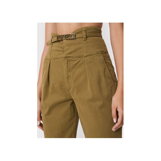 Pinko Spodnie materiałowe Ariel 1J10YP Y848 Zielony Regular Fit Pinko 26 MODIVO