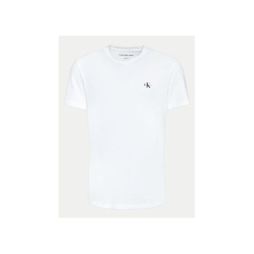 Calvin Klein Jeans Komplet 2 t-shirtów Monologo J30J320199 Biały Regular Fit M MODIVO