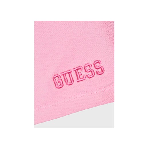 Guess Szorty materiałowe K3GD11 KA6R3 Różowy Regular Fit Guess 5Y MODIVO