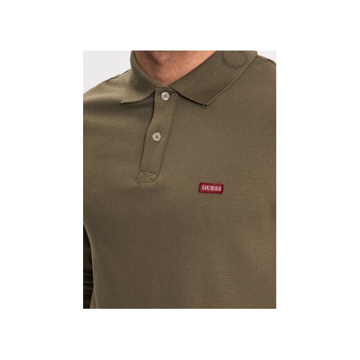 Guess Polo Oliver M3YP36 KBL51 Zielony Regular Fit Guess XS MODIVO