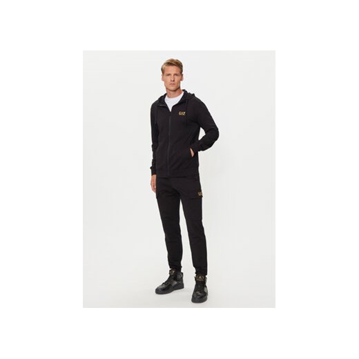 EA7 Emporio Armani Spodnie dresowe 8NPP67 PJVRZ 0208 Czarny Regular Fit S MODIVO
