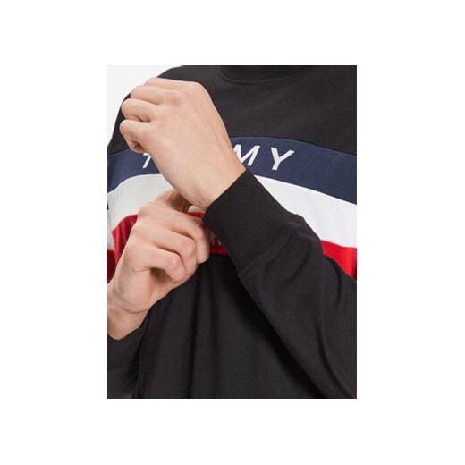 Tommy Jeans Longsleeve Colorblock DM0DM16834 Czarny Relaxed Fit Tommy Jeans M MODIVO