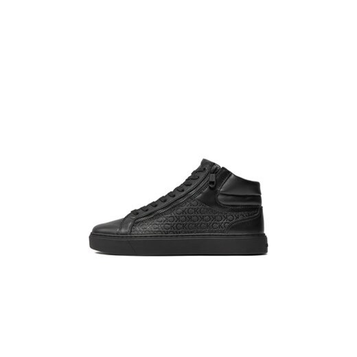 Calvin Klein Sneakersy High Top Lace Up W/ Zip Mono HM0HM01497 Czarny Calvin Klein 44 MODIVO