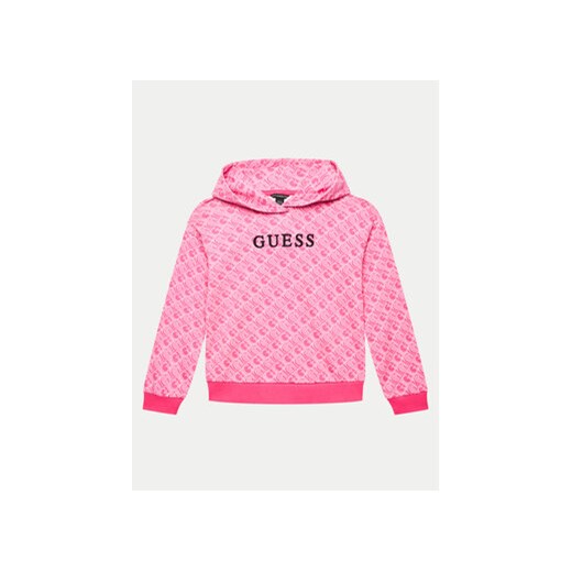 Guess Bluza J4YQ00 KA6R4 Różowy Regular Fit Guess 10Y MODIVO