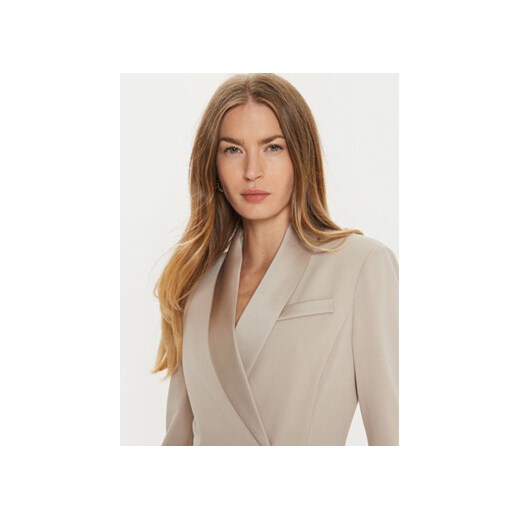 Imperial Sukienka koktajlowa AFAXIAW Beżowy Slim Fit Imperial XS MODIVO
