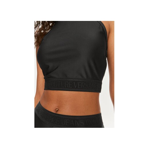 Versace Jeans Couture Top 76HAM227 Czarny Skinny Fit 40 MODIVO