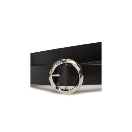 Calvin Klein Jeans Pasek Damski Faceted Round Buckle Belt 2.0 K60K612211 Czarny 95 MODIVO