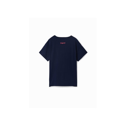 Desigual T-Shirt 23SGTK20 Granatowy Regular Fit Desigual 5_6Y MODIVO