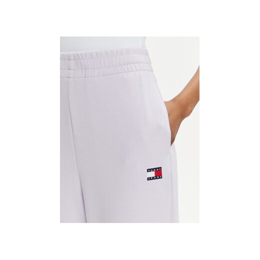 Tommy Jeans Spodnie dresowe DW0DW17312 Fioletowy Wide Leg Tommy Jeans L MODIVO