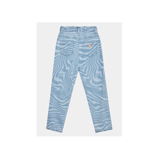 Guess Spodnie materiałowe J3YA09 D4WF0 Niebieski Relaxed Fit Guess 10Y MODIVO