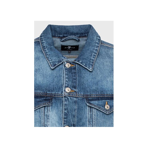 7 For All Mankind Kurtka jeansowa Perfect JSK5C100LO Niebieski Regular Fit M MODIVO