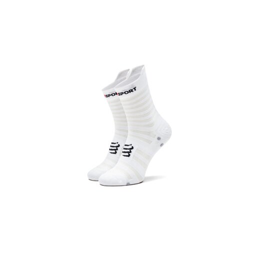 Compressport Skarpety wysokie unisex Pro Racing Socks V4.0 Ultralight Run High XU00050B Biały ze sklepu MODIVO w kategorii Skarpetki męskie - zdjęcie 177264273