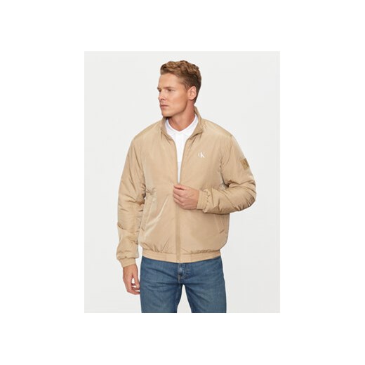 Calvin Klein Jeans Kurtka przejściowa Harrington J30J325592 Beżowy Regular Fit XL MODIVO