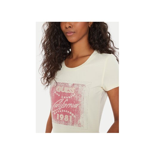 Guess T-Shirt W4YI24 J1314 Écru Regular Fit Guess XXL MODIVO