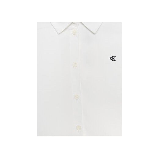 Calvin Klein Jeans Koszula IG0IG02331 Biały Oversize 14Y MODIVO